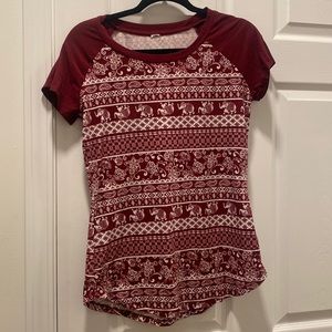 Women’s elephant print tee